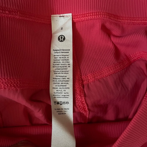 NWOT Lululemon Dance Studio Mid-Rise Pants -  Short 8 - Glaze Pink - Picture 12 of 12